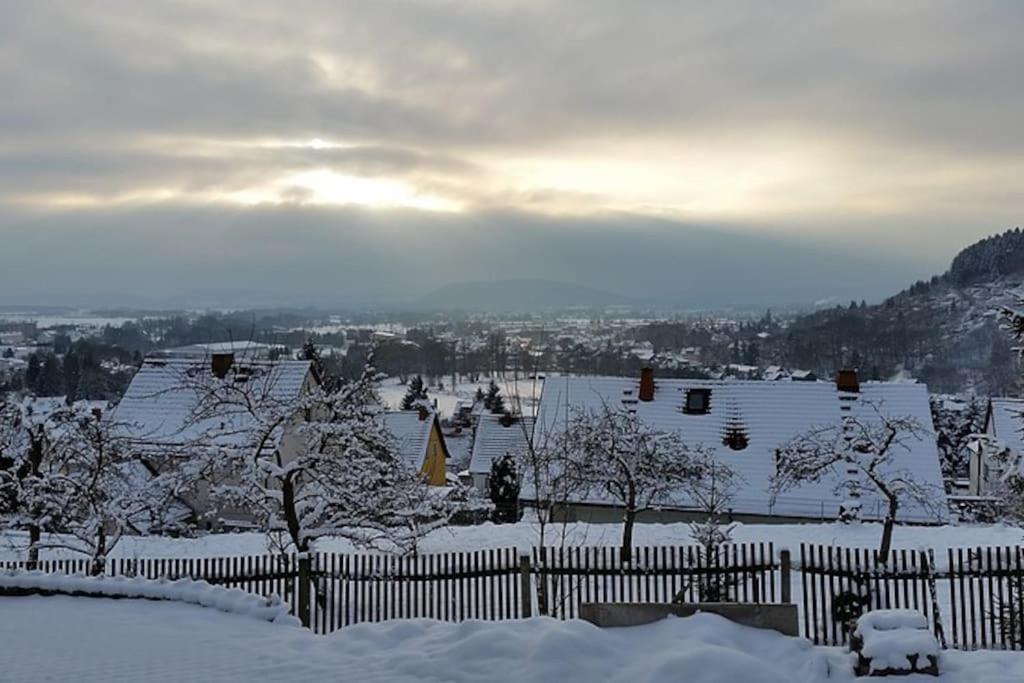 Ferienhaus Sonnenblick Entspannung Mit Sauna Kamin Und Balkon Sonneberg Exterior foto