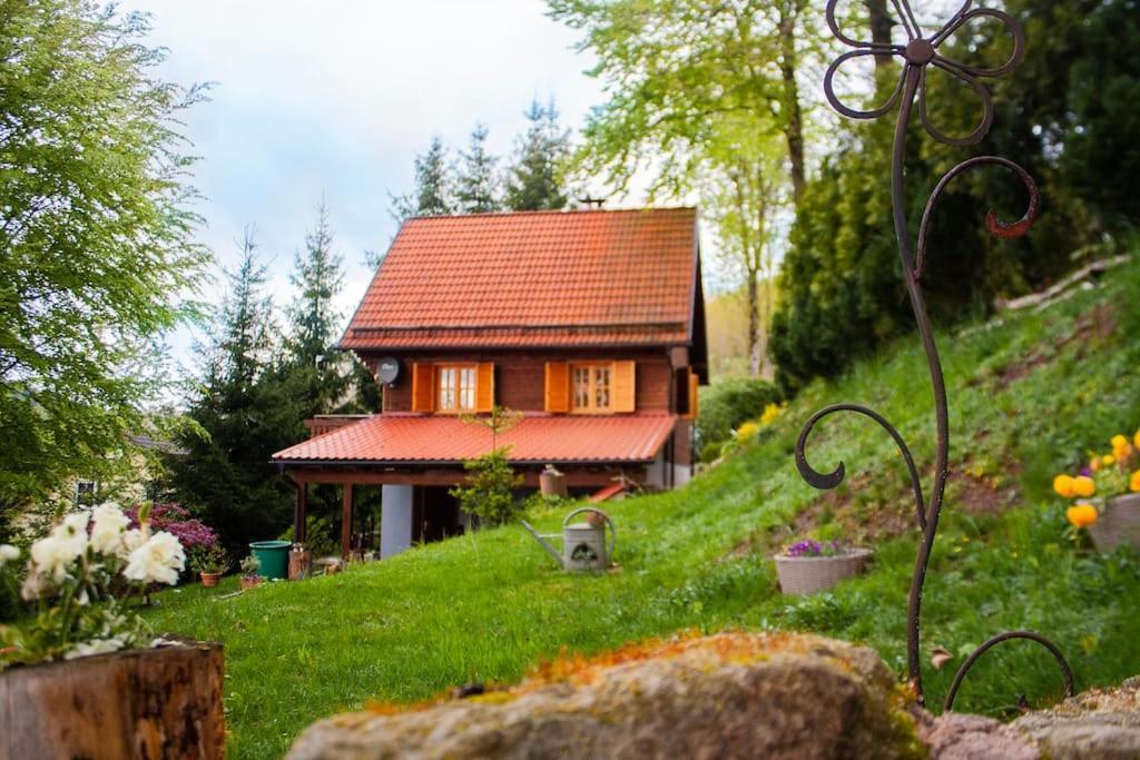 Ferienhaus Sonnenblick Entspannung Mit Sauna Kamin Und Balkon Sonneberg Exterior foto